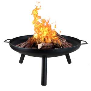 Large 60cm BBQ Fire Pit Log Burner £25 delivered @ Weeklydeals4less