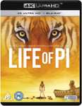 Life Of Pi [4K Ultra HD + Blu-ray] - £4.75 Dispatched and Sold by Amore Entertainment via Amazon