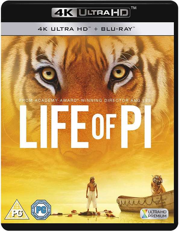 Life Of Pi [4K Ultra HD + Blu-ray] - £4.75 Dispatched and Sold by Amore Entertainment via Amazon