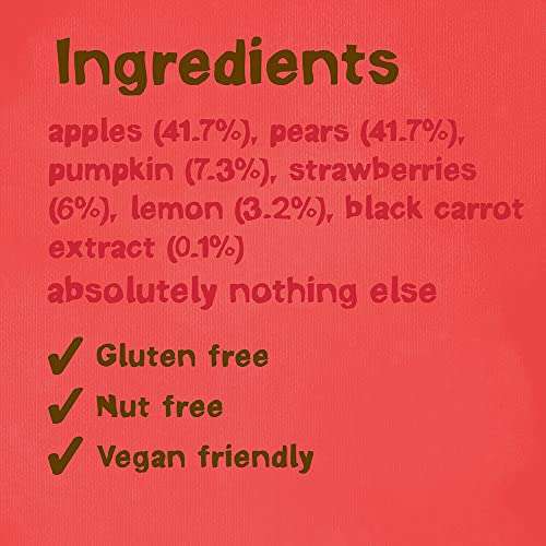 Bear Super Sour Strawberry & Apple Yoyos - Dried Fruit Rolls - Healthy Kids Snack - Vegan - 20g (18 Packs) £8.10 @ Amazon
