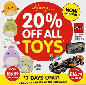 20% off all Toys