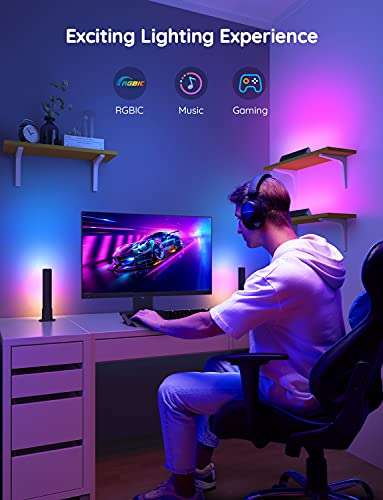 Govee LED Light Bars, Smart WiFi RGBIC TV Backlight, Gaming Lights with Scene and Music Modes Sold by Govee UK FBA