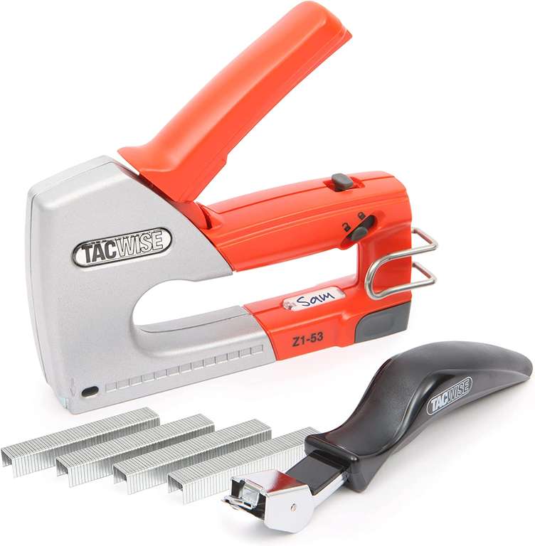 Tacwise Heavy Duty Metal Staple Gun & Remover with 200 Staples Uses Type 53 / 4 - 8 mm Staples