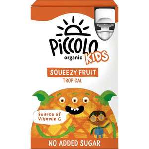 Piccolo Organic Squeezy Fruit Tropical 4pk - Grimsby