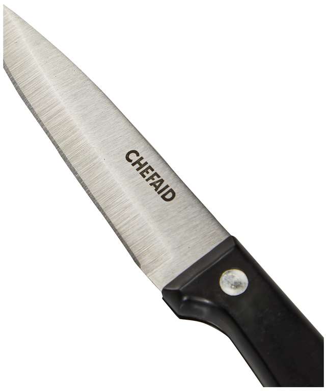 Chef Aid 10E01584 Paring Knife, Black