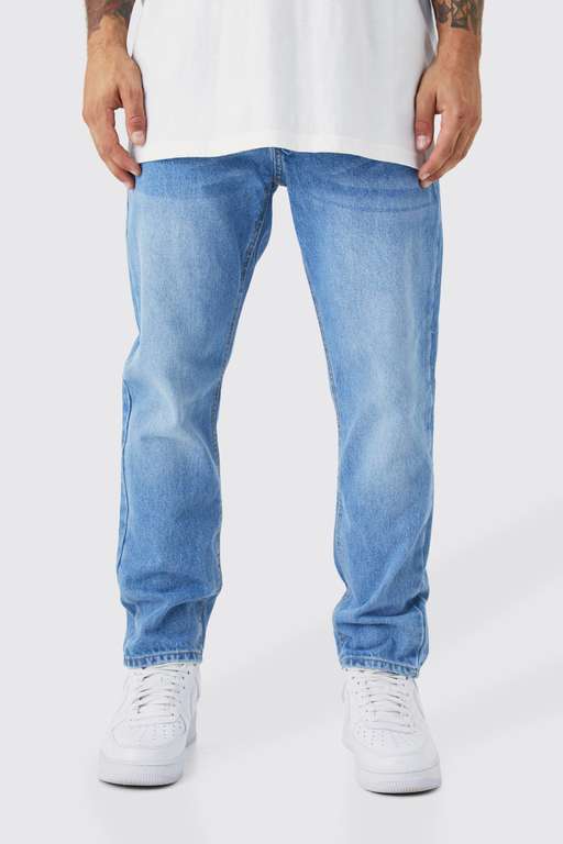 Tapered Fit Rigid Jeans + Free Delivery With Code