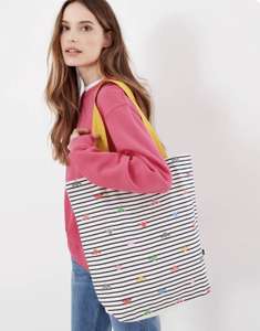 Joules Women’s Lulu shopper tote bag sausage dog or stripe bee design - £5.95 free delivery @ eBay / Joules Outlet