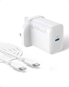 Anker 312 USB-C 20W charger with 5 foot USB-C charging cable @ AnkerDirect UK / FBA