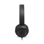 JBL T500 in Black – Over Ear Lightweight, Foldable Headphones with Pure Bass Sound – 1-Button Remote / Built-In Microphone