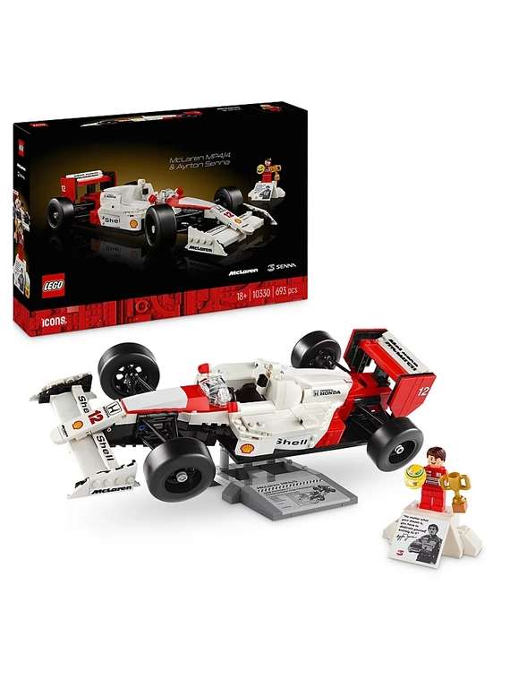 10330 LEGO Icons McLaren MP4/4 & Ayrton Senna Set for Adults (Free C&C)