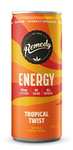 Remedy Natural Energy Drink - Tropical Twist 12 x 250ml - £12.02 With Voucher @ Amazon