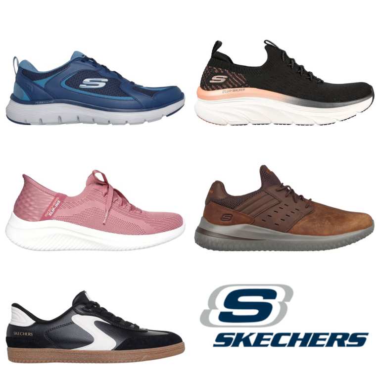 Now Up to 30% Off Sketchers Sale Outlet + Extra 10% Off For Members + Free £5 Reward When You Join, Over 550 Lines