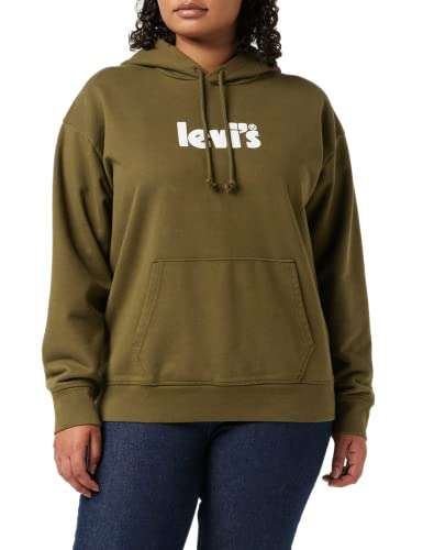Levi's Women's Graphic Standard Hoodie (Dark Olive Colour)
