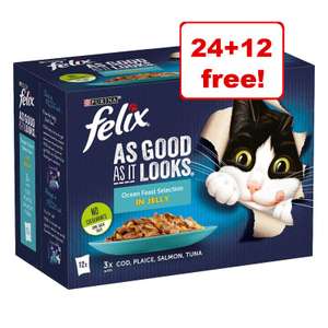 36 x 100g Felix Adult/Kitten Wet Cat Food