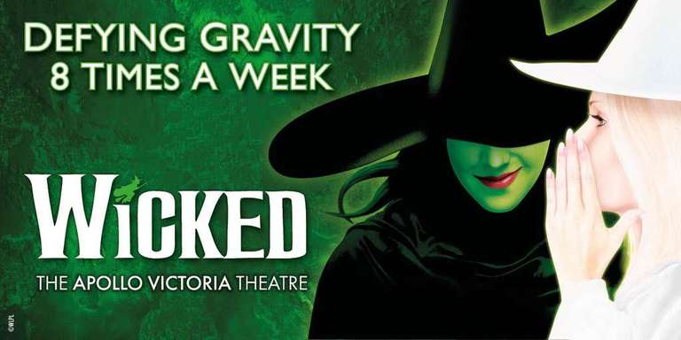 Wicked theatre tickets 20.00 at ATG Tickets for Apollo Victoria, London ...