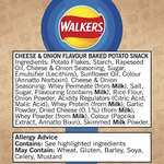 Walkers Baked Cheese and Onion Potato Crisps Box 50 Percent Less Fat Suitable for Vegetarians 37.5 g (Case of 32 Bags) - With voucher