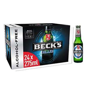Becks Blue 0% Alcohol Free German Lager Beer Bottle, 24x275ml £9.60 + £4.99 NP (£8.16 S&S - 34p/bottle) @ Amazon