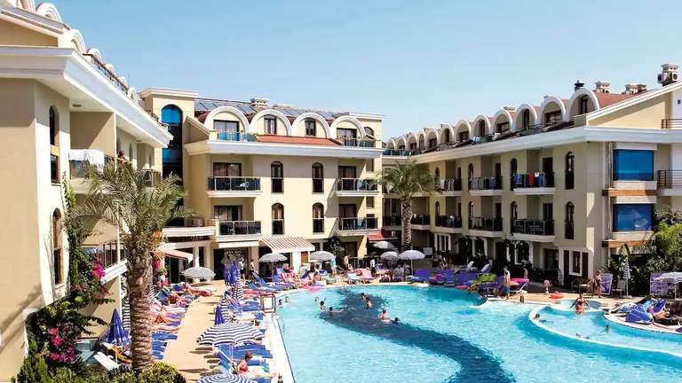11 night Holiday - 4 star Club Candan Hotel in Marmaris Turkey for 2 people with London flights, bags & transfers from £382 p.p