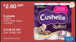 Cushelle quilted 3 ply toilet tissue 45 rolls instore