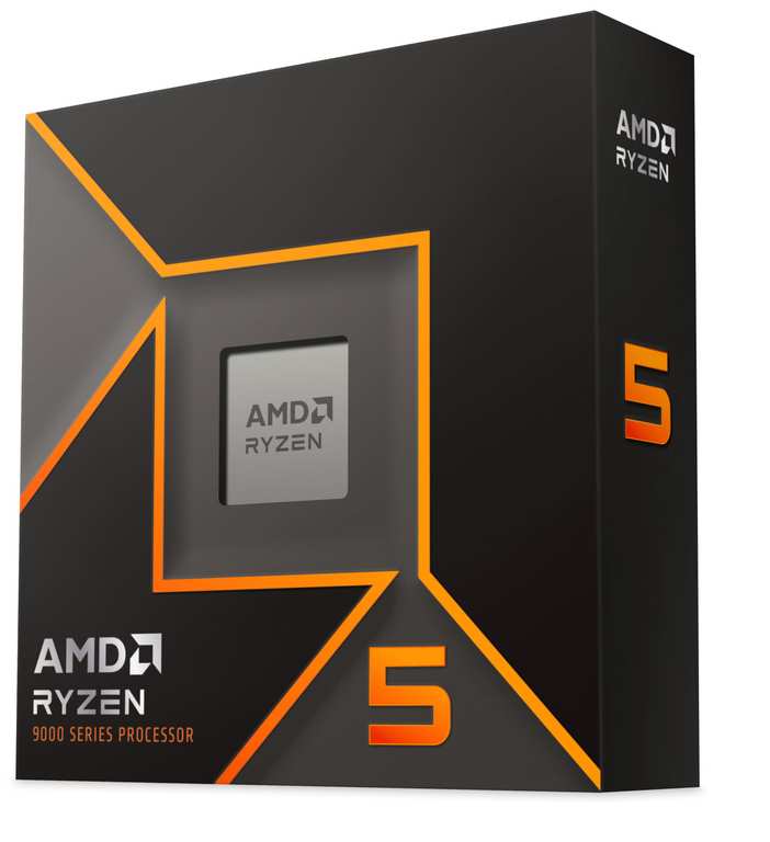 AMD Ryzensets 5 9600X Processor radeon graphics included, 6 Cores/12 Threads, 65W TDP, Socket AM5, Cache 38MB