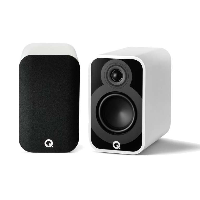 Q Acoustics Q 5000 series Sale ( Q 5040 Floorstanding Speakers £499 + others inside / Satin White / Factory Refurbished / 5 year warranty )