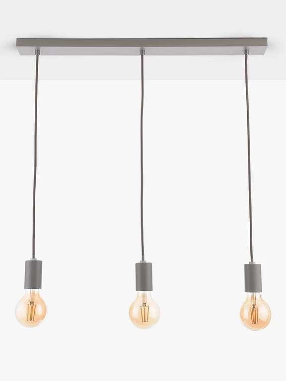 John Lewis ANYDAY Spoke 3 Pendant Diner Ceiling Light (Grey) - £16.50 (Free Click & Collect) @ John Lewis & Partners