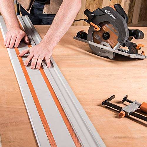 Evolution Power Tools ST2800 Circular Saw Guide Rail/Track Fits Makita, Bosch, Festool, (Clamps and Carry Bag Included)