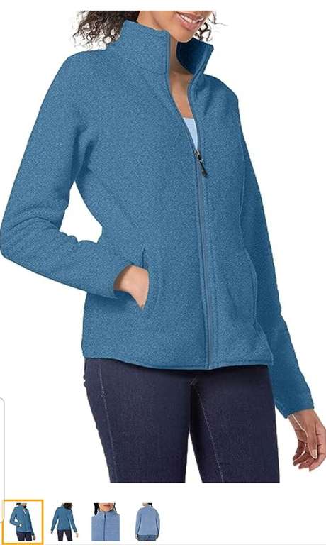 Amazon Essentials Women's Classic-fit Long-Sleeved Full Zip Polar Soft Fleece Jacket