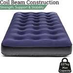 Comfort Quest Single 449755 Inflatable Blow Up Camping Mattress Guest Air Bed - w/Voucher, Sold By TII Brands, Devon UK FBA