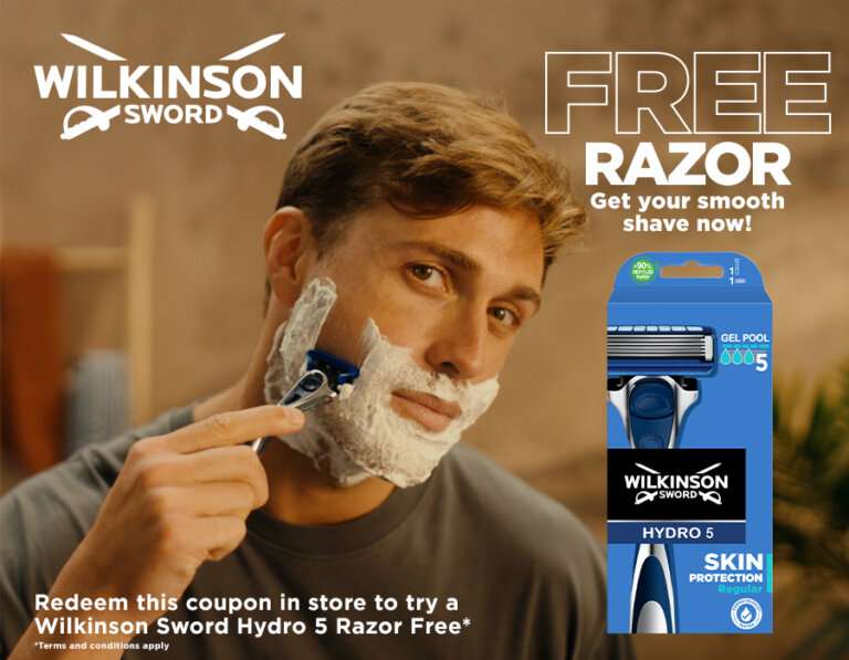 Free Wilkinson 5 Razor [Clubcard Coupon / 10,000 Available]