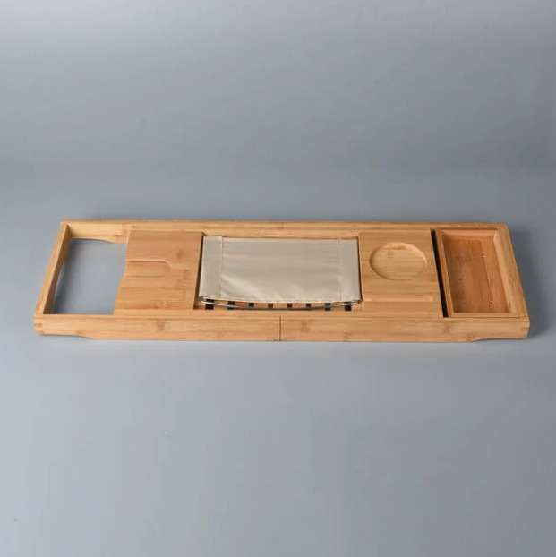 Caddy Bridge Adjustable Bamboo Bathtub Tray (Brown) - £4.99 Delivered with code @ The Jewellery Channel