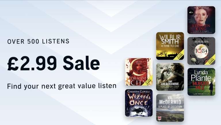 Over 500 Audiobooks - Audible Sale (Members Only)