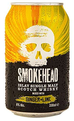 Smokehead Islay Single Malt Scotch Whisky mixed with Ginger & Lime, 12 x 330ml £20.30 @ Amazon