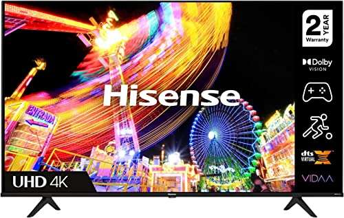 Hisense 50A6EGTUK (50 Inch) 4K UHD Smart TV, with Dolby Vision HDR, DTS Virtual X, Freeview Play, Alexa £269 @ Amazon (Prime Exclusive Deal)