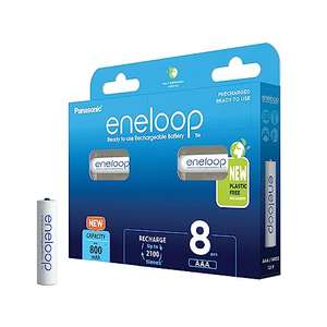 Prime Deal: Panasonic eneloop ready-to use Ni-MH battery, AAA/Micro, 8-pack, . 800 mAh, 2100-charge cycle life