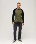 Superdry Essential Baseball Long Sleeve Top (Sizes S-XXL)