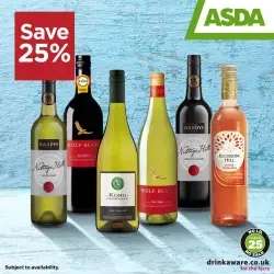 Mix and match - Wine buy 6 or more save 25% @ Asda (England & Northern Ireland)