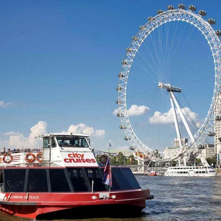 Thames Sightseeing Cruise River Red Rover Pass for Two (24 hour pass - valid for 12 months) - £13 with newsletter signup code @ BuyAGift