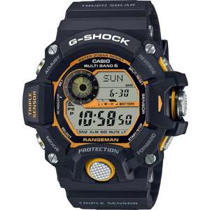 Casio G-Shock GW-9400Y-1ER Men's Master Of G Rangeman Radio Controlled Tough Solar Watch - w/Code