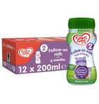 Cow & Gate 2 Follow On Baby Milk Ready to Use Liquid Formula, 6-12 Months, 200ml (Pack of 12) £6.90 / £6.56 S&S @ Amazon