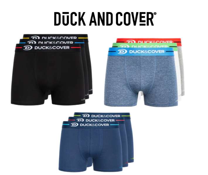 Duck and Cover Boxers 3 pack £8.50 + Delivery £1.99 @ Duck and Cover