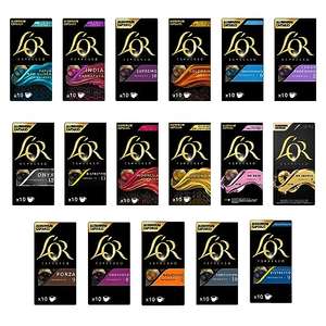 L'OR Grand Assortment Variety Bundle Coffee Pods x20 (Pack of 20, Total 200 Capsules)