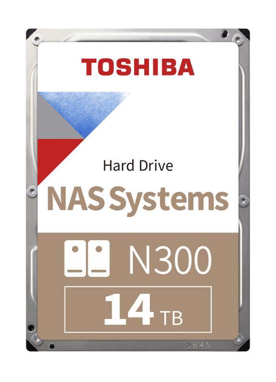 14TB Hard Drive SATA Toshiba N300 NAS HDD 3.5" - £200 + £3.49 delivery @ Ebuyer