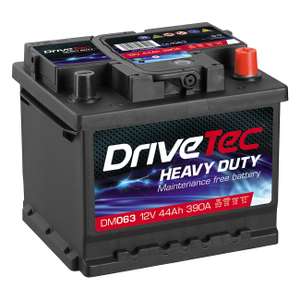 Drivetec 063 Car Battery 12V - 3 year warranty, £33.60 with Free Delivery @ GSF Carparts