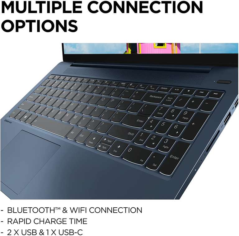 Lenovo IdeaPad 5 15.6 inch FHD Laptop - (Intel Core i7 - 1165G7, 16 GB RAM, 512GB SSD, Windows 11) - Abyss Blue £579.99 @ Amazon