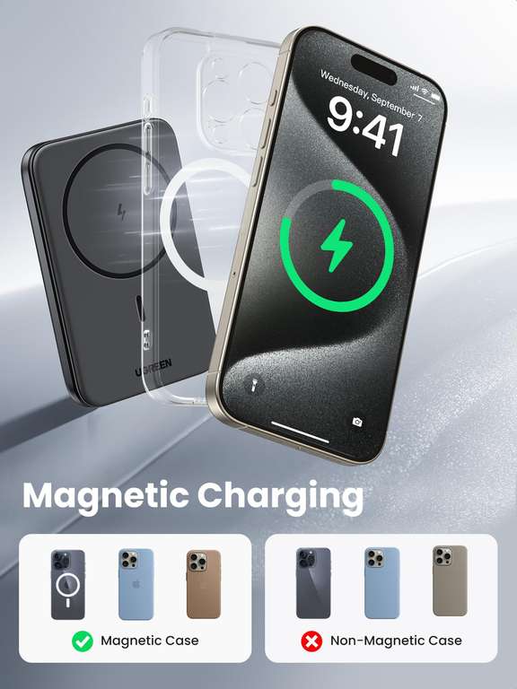 UGREEN Nexode MagSafe Power Bank 5000mAh Mini Magnetic Wireless Power Bank - w/voucher / Sold by UGREEN GROUP LIMITED UK