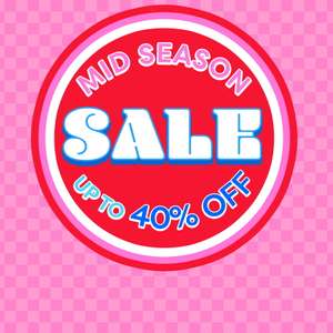 Up to 40% off The Mid-Season Sale