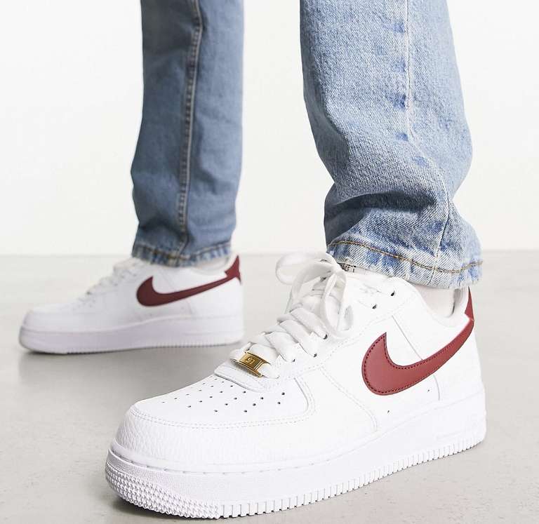 Nike Air Force 1 '07 trainers in white and red £74.77 with code @ ASOS