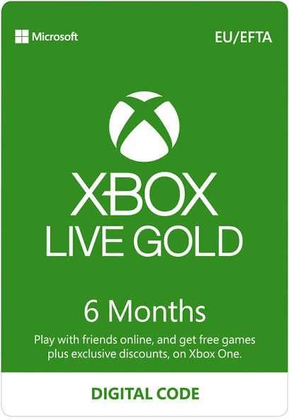 6 month Xbox Live Gold Membership (Xbox One/360) £14.99 digital code @ CD Keys