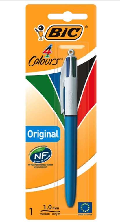 Bic 4 Colours Original Ballpoint Pen - In Store Only (Free C&C)